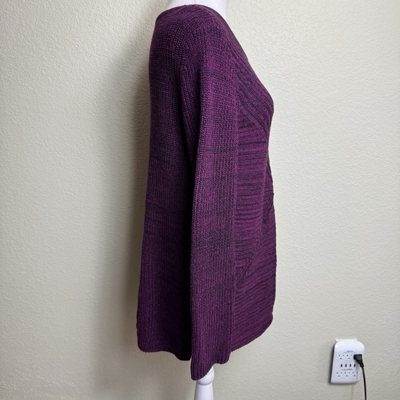 Dana Buchman Women's Sweater Size M Fuchsia/Black Long Sleeve - Picture 2 of 8